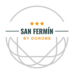 el logotipo de parasol por dorobe está en un círculo .