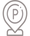 Icono de ubicación de estacionamiento, fácil acceso para tu Sand & Sea: Lagos de Fanabe Beach Resort
