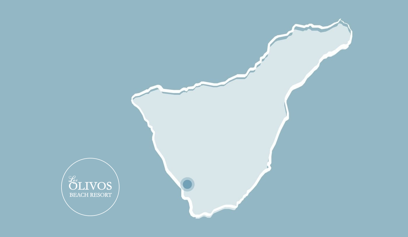 Ubicación de Los Olivos Beach Resort en Tenerife.