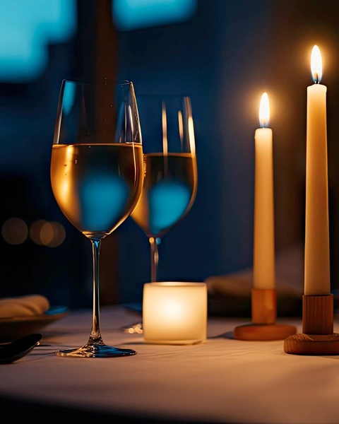 an aerial view of a golf course with two sand bunkers