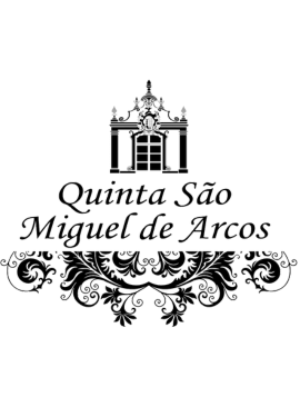 um logotipo preto e branco para quinta são miguel de arcos