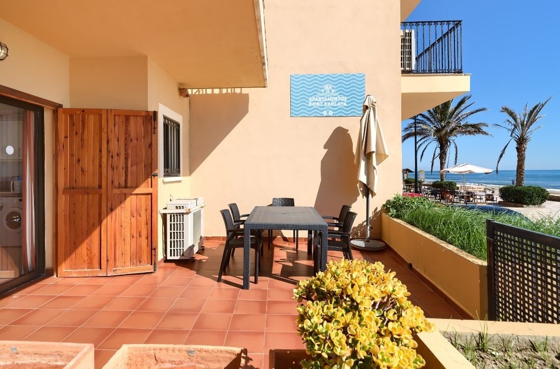 Terrazza con vista mare: Apartamentos Sea You Port Saplaya