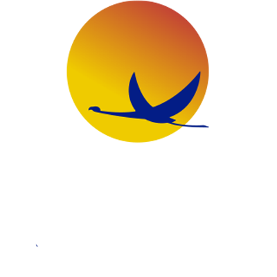 Gran Hotel del Coto: atardecer con aves volando.