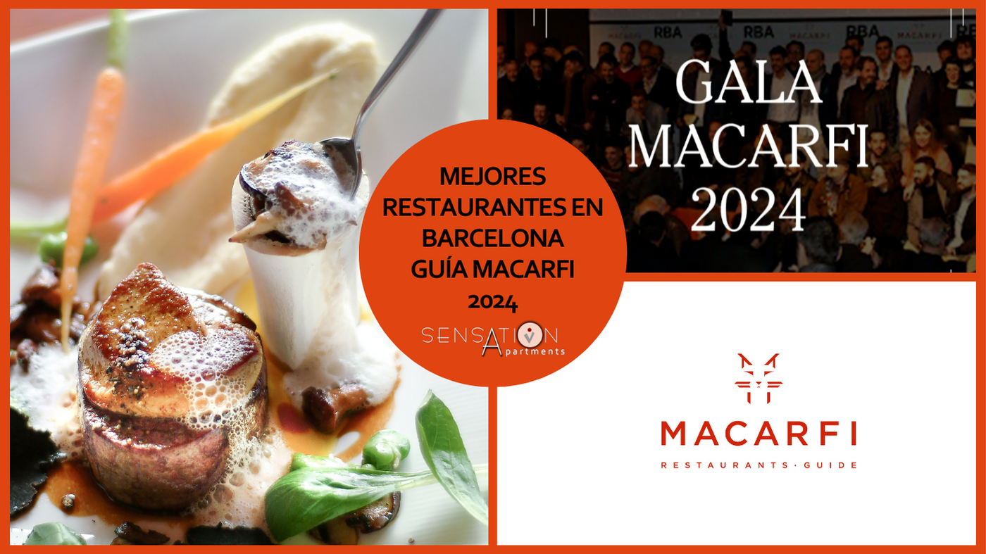 un collage d' une photo de nourriture et d' une brochure de gala macarfi