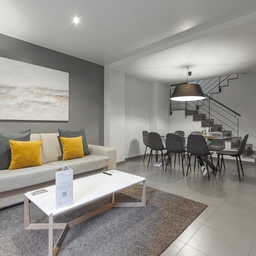 Living room and dining room 4-bedroom Apartment