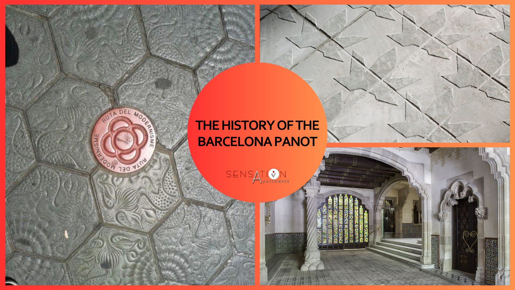 the history of the barcelona panot is written on a red circle