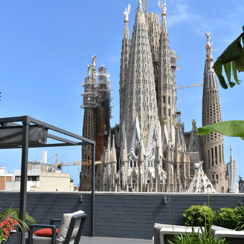 Sagrada Familia Vue depuis le toit-terrasse