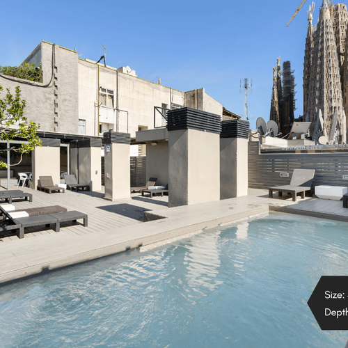 Small pool on the rooftop