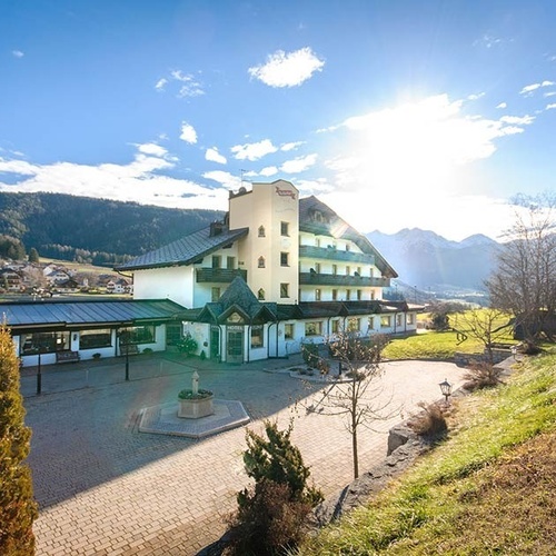 a large building with the word hotel on it