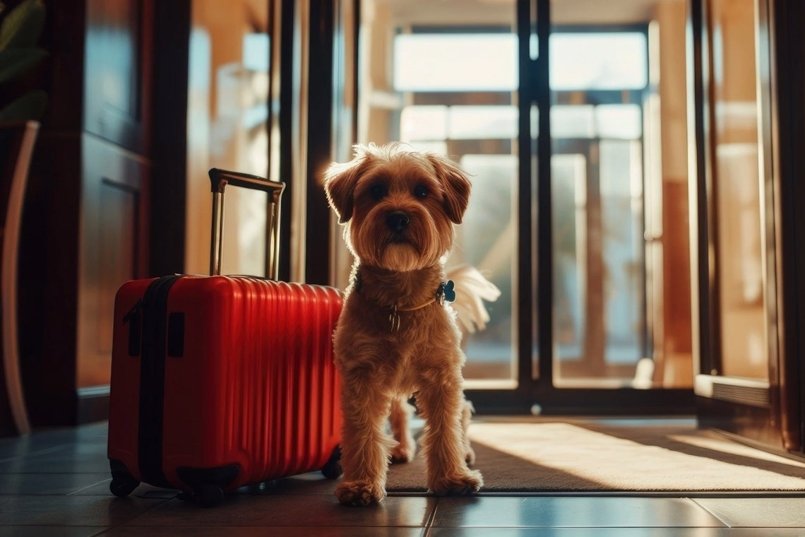 una bebida roja con una pajita en la playa