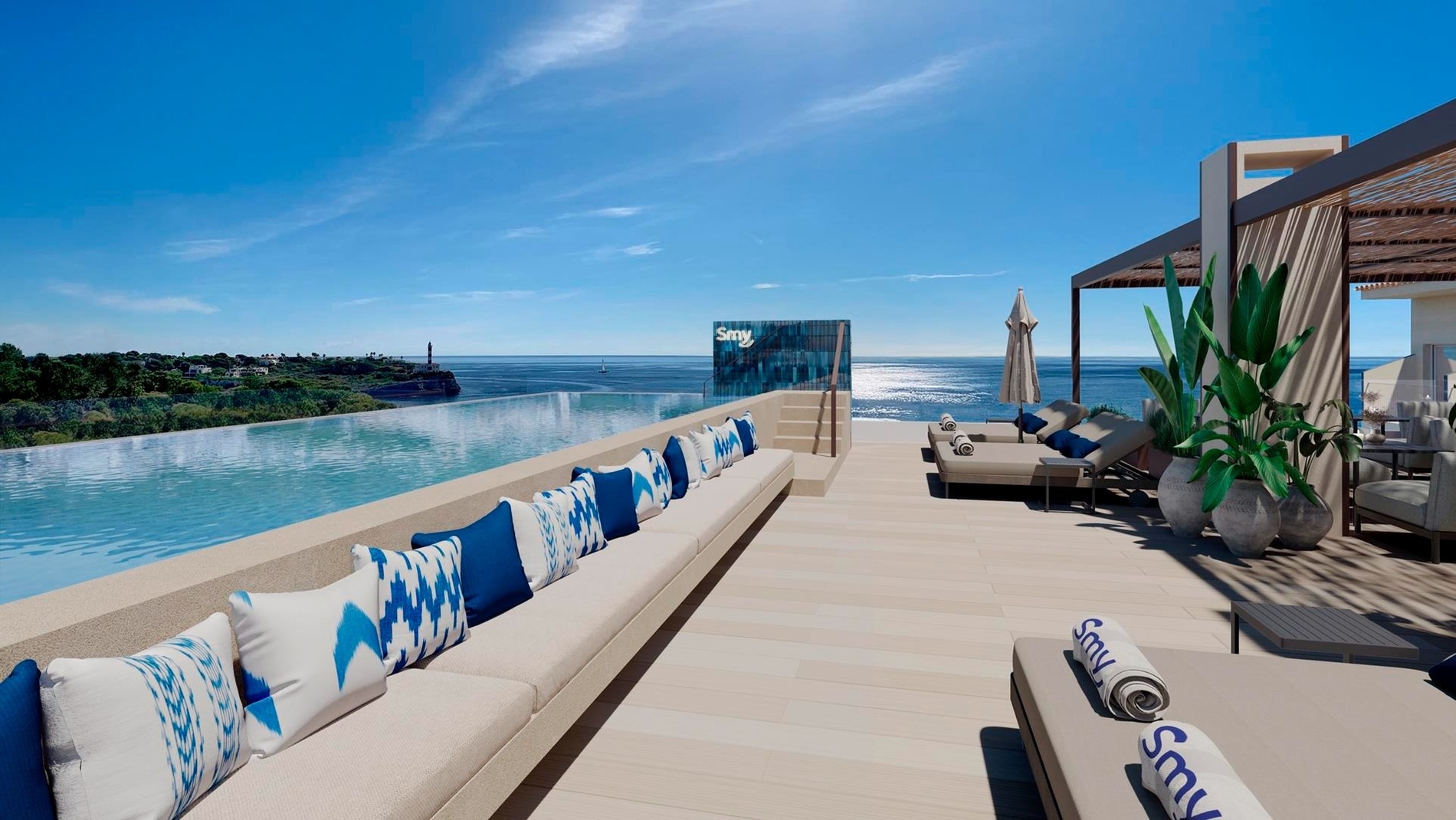 an aerial view of a sandy island in the middle of the ocean