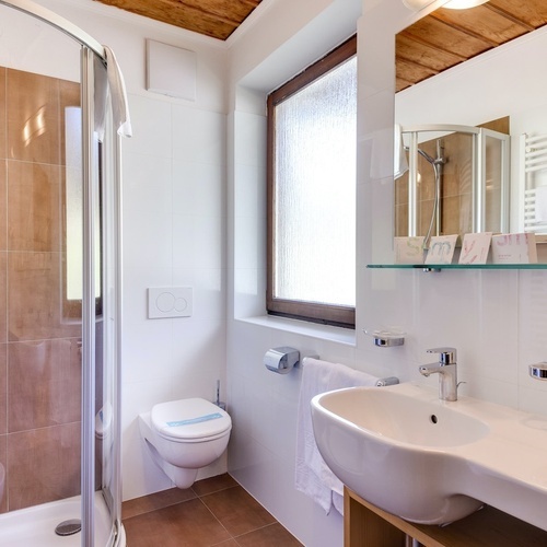 a bathroom with a toilet a sink and a mirror