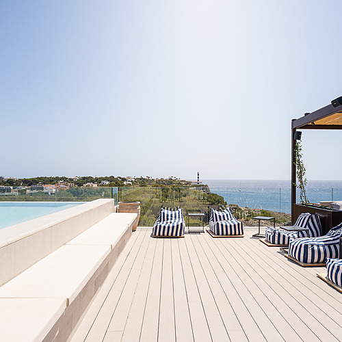Hotel terrace with sea views. Perfect for corporate events.