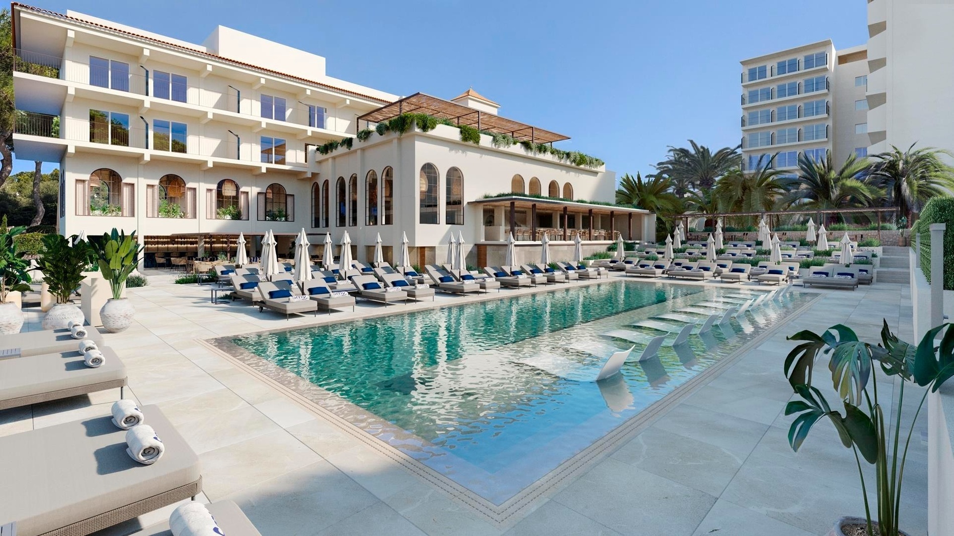 an aerial view of a sandy island in the middle of the ocean