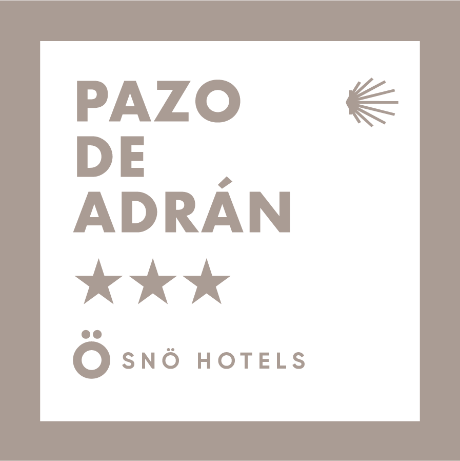 un logotipo para pazo o rial con cinco estrellas