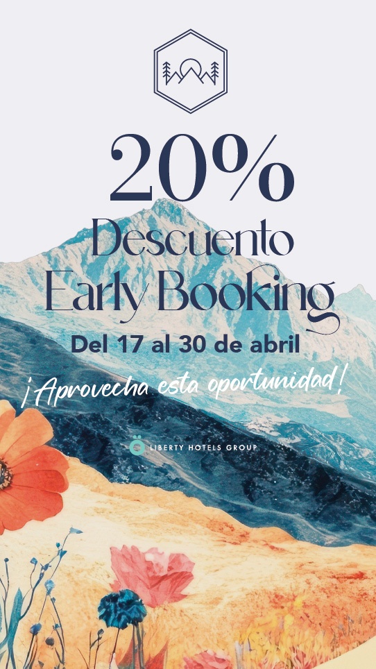 Oferta hotelera Liberty Hotels Group: 20% descuento Early Booking (17-30 abril).