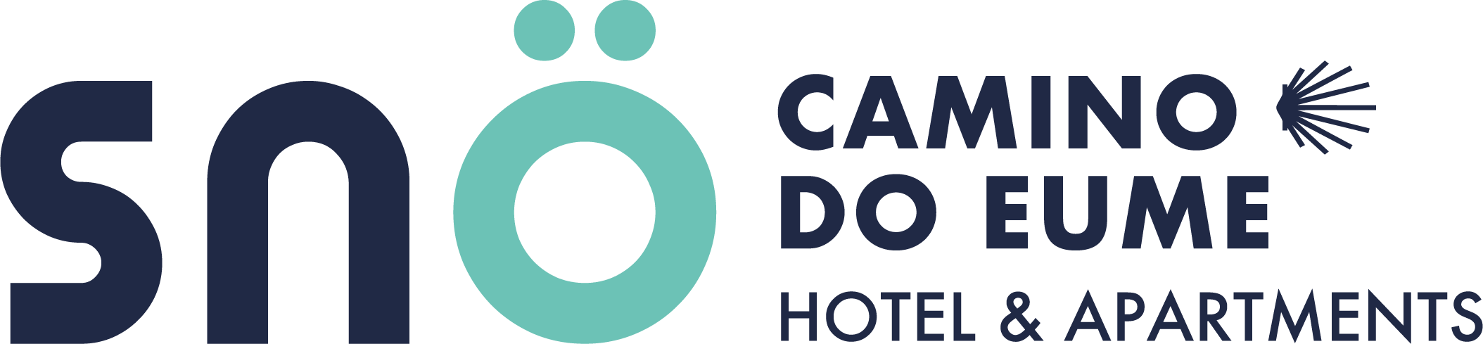 un logotipo azul y verde para sno candanchu hotel