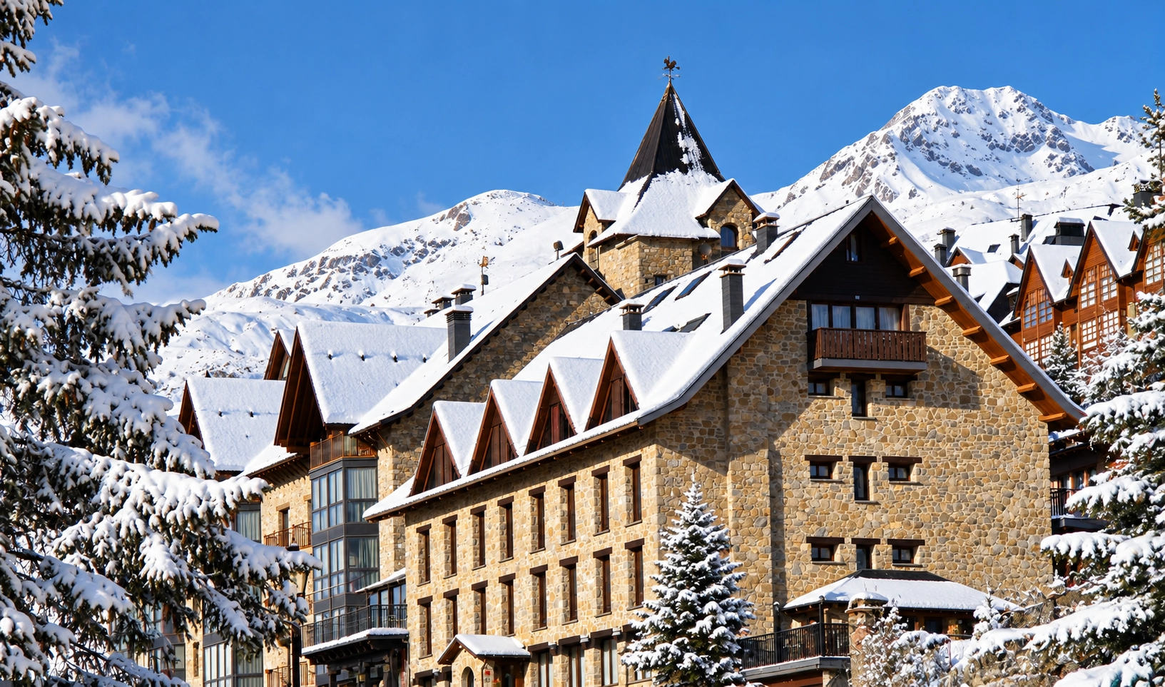 SNÖ Villa de Sallent 4*: Teleférico en la nieve, Valle de Tena. Reserva web oficial SNÖ Hotels.