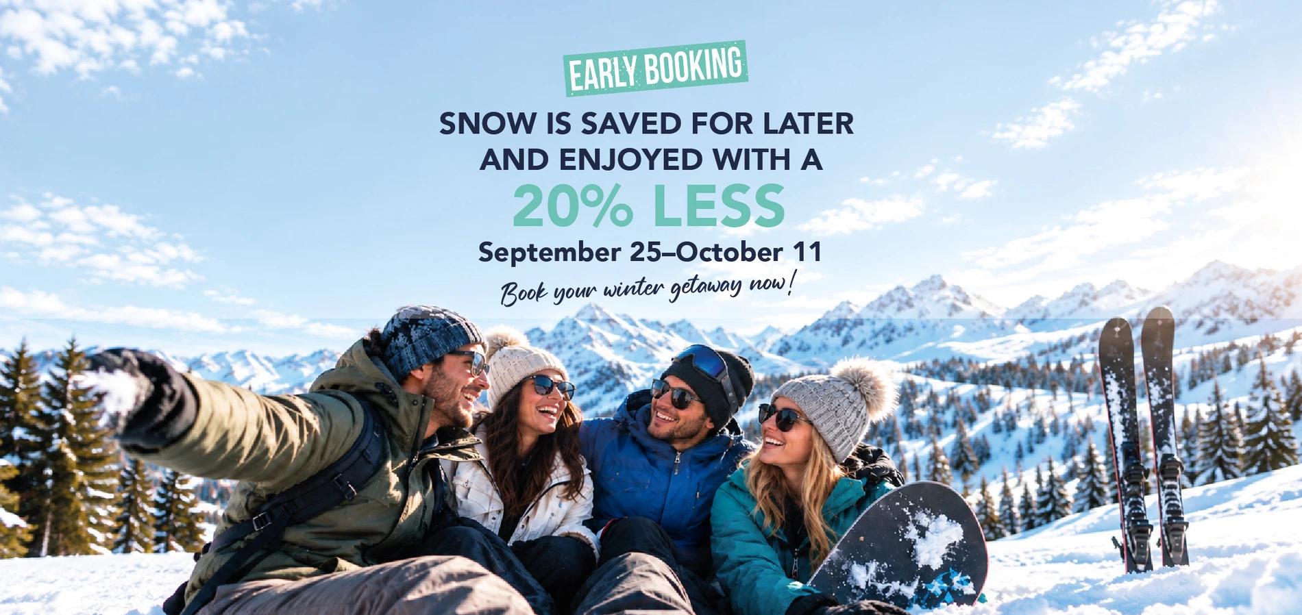 SNO Offer: Corporate 20% discount on Early Booking, valid from 09/24 to 10/11.