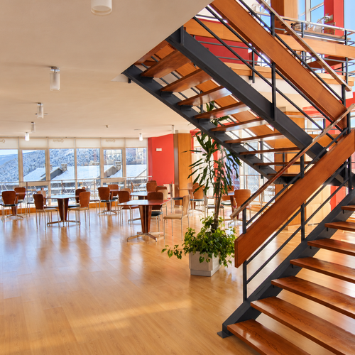 Hotel SNO: La Corza Blanca with snowy mountain views and modern architecture.