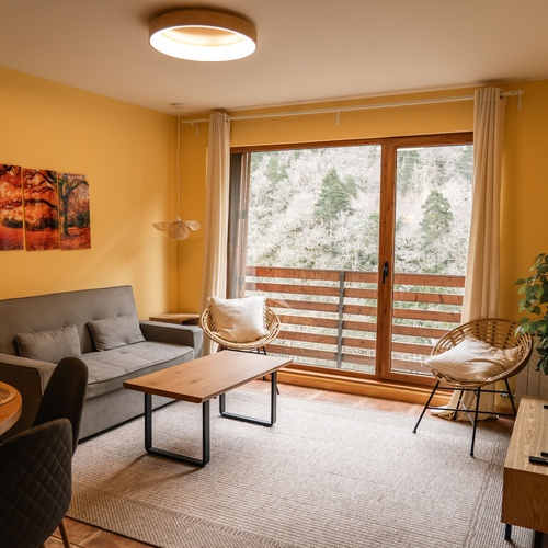 una montaña cubierta de nieve con un teleférico en el fondo