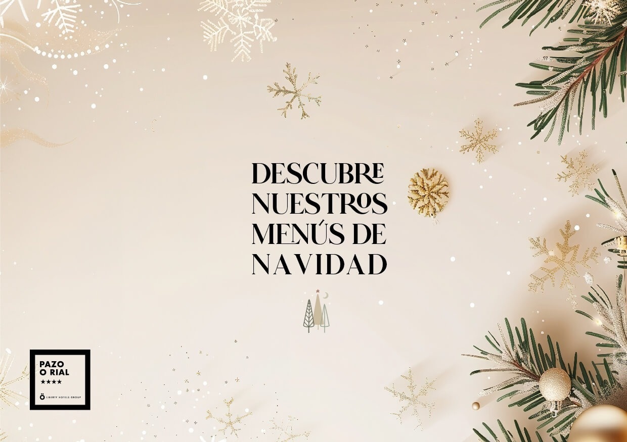 un cartel que dice descubre nuestros menús de navidad