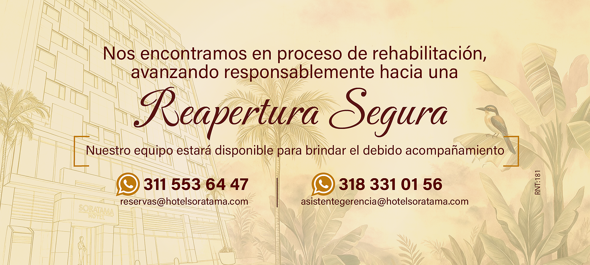 Hotel Soratama: Somos sostenibles. ¡Sé parte de nuestro compromiso con el planeta!