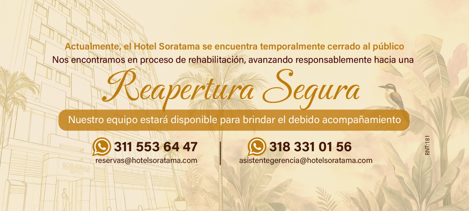 Hotel Soratama: Somos sostenibles. ¡Sé parte de nuestro compromiso con el planeta!
