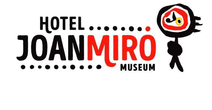 un logotipo rojo para el hotel joan miro museum