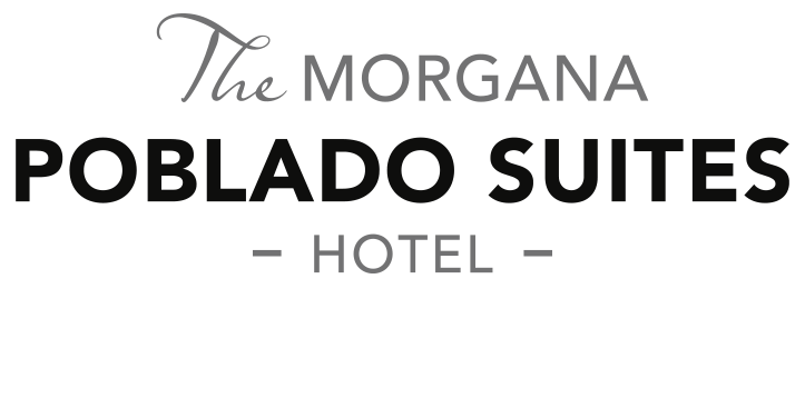 un cartel para el hotel morgana poblado suites