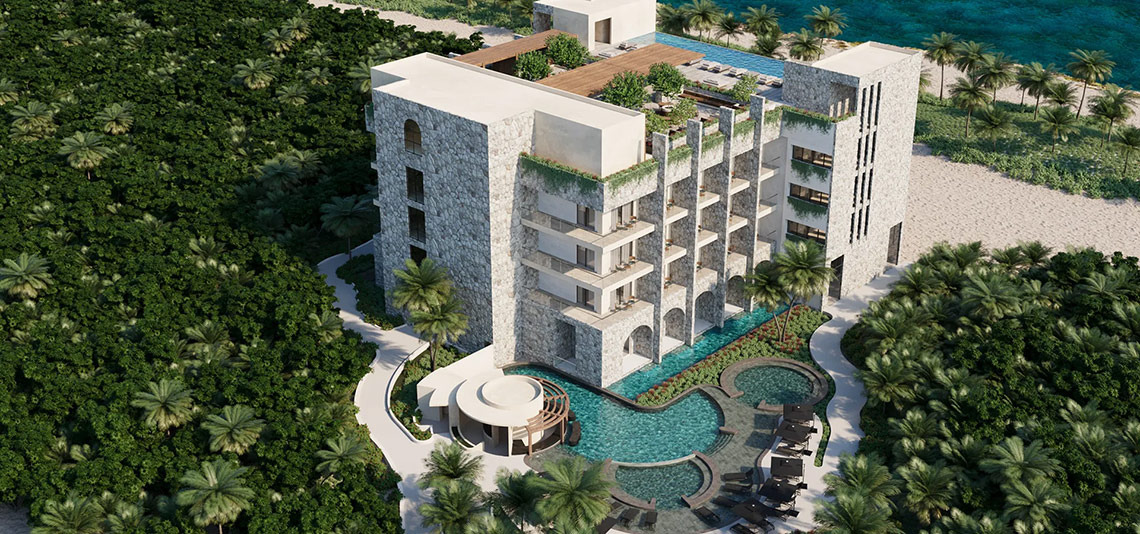 Hacienda Tres Rios: Luxury resort with pools, lush greenery, and ocean views.