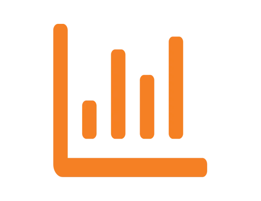 Bar chart icon indicating hotel Sunset Hotels Collection: Corporativa performance and trends