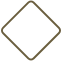 a gold diamond shaped frame on a black background .