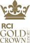 a gold crown on a black background that says rcr gold crown