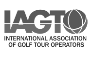 le logo de l' association internationale des opérateurs de tours de golf
