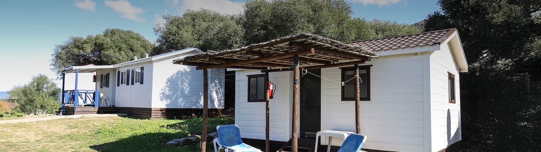 una vista aérea de un parque con algunas casas y árboles