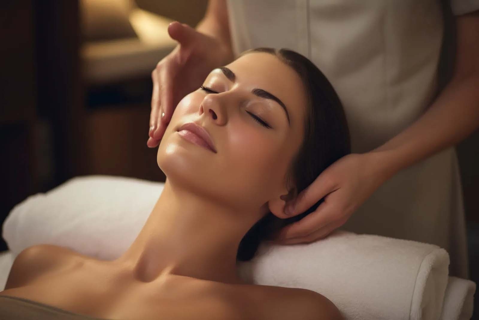 Tequendama: Corporativa - Relaxing facial massage for a luxurious spa experience.