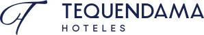 Tequendama Hoteles: Logotipo corporativo "TeQuendama Hoteles" en azul.