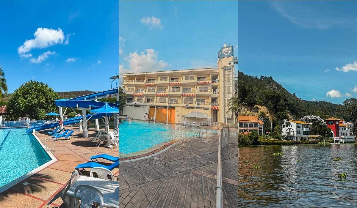 Tequendama Hotel: Lakeside views and pool with water slide.