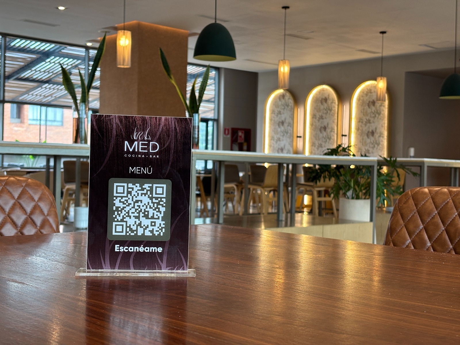 Scan QR code for the menu at Med Cocina Bar, Tequendama: Corporativa.