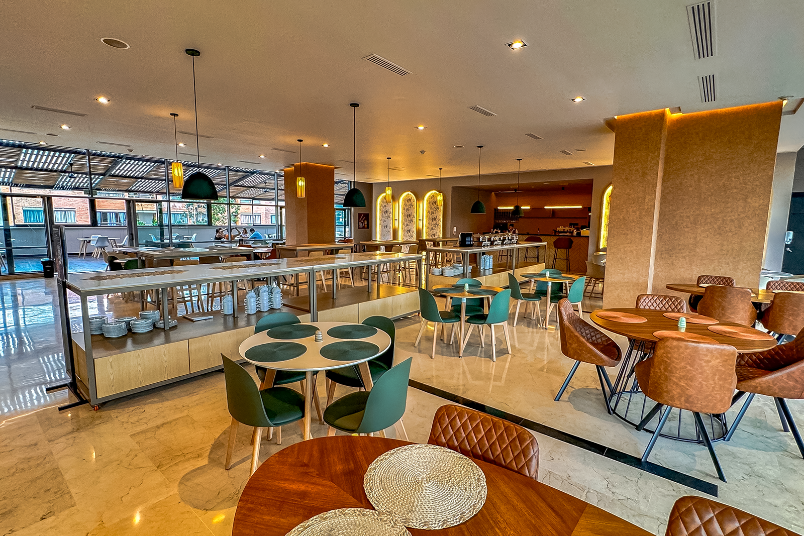 Elegant dining area at Tequendama Hotel Medellín | Design Hotel with Rooftop Jacuzzi.