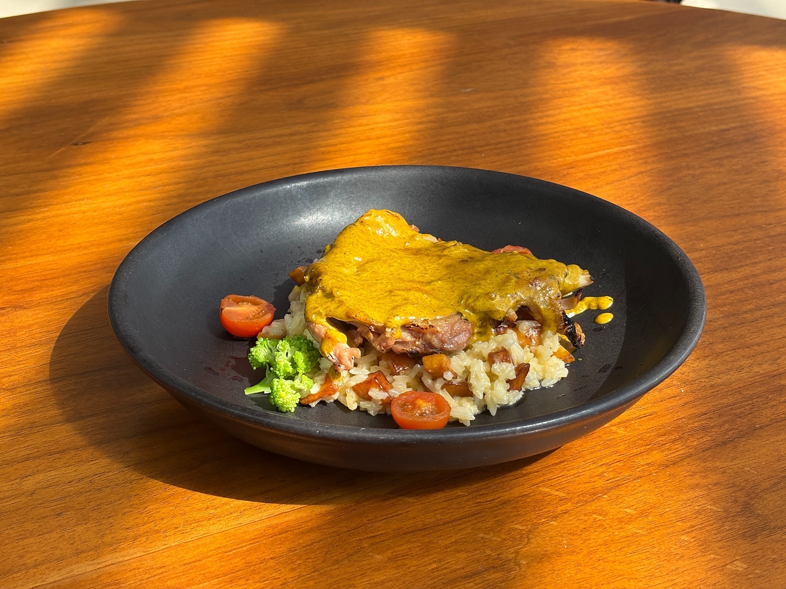 Tequendama Corporativa: Savory dish with rice, meat, and vegetables.