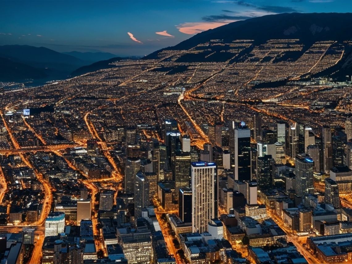 Hotels in Medellin | Tequendama Hotels | Official Web - Illuminated city skyline at night