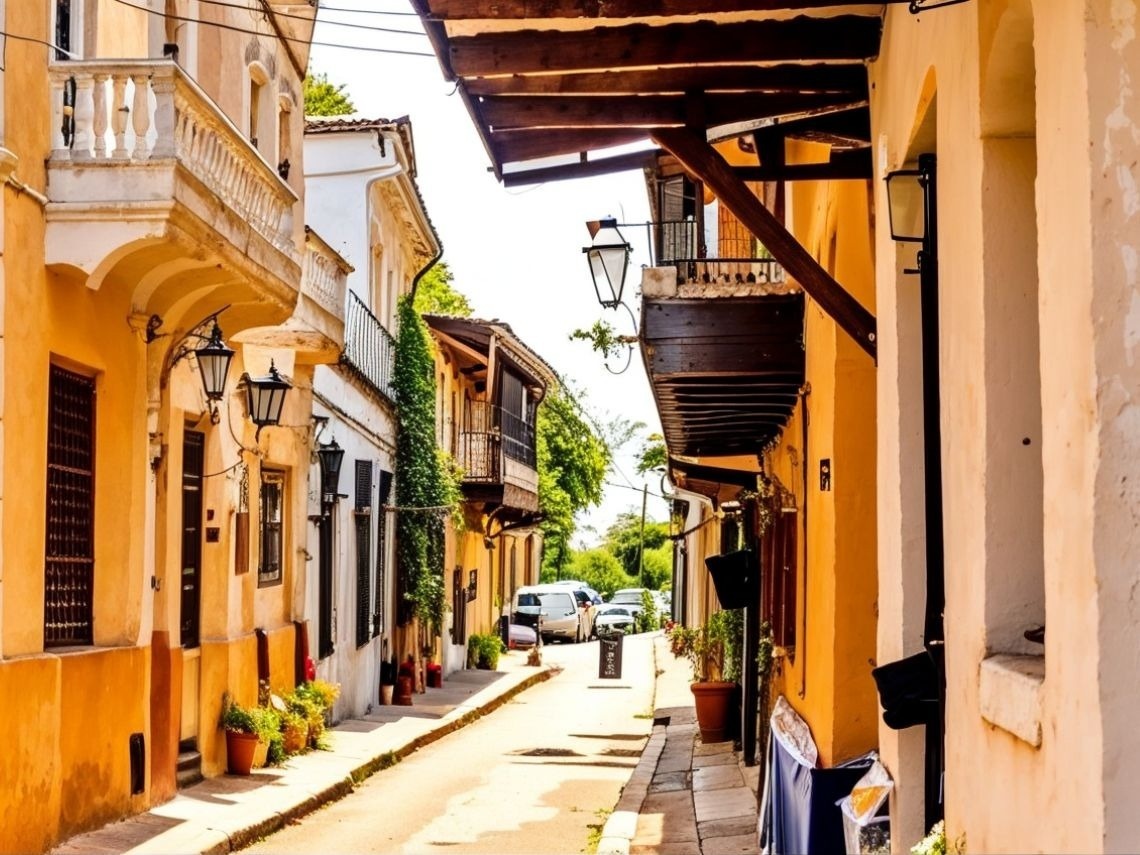 Charming street with balconies leading to Hotels in Santa Marta | Tequendama | Official Web.