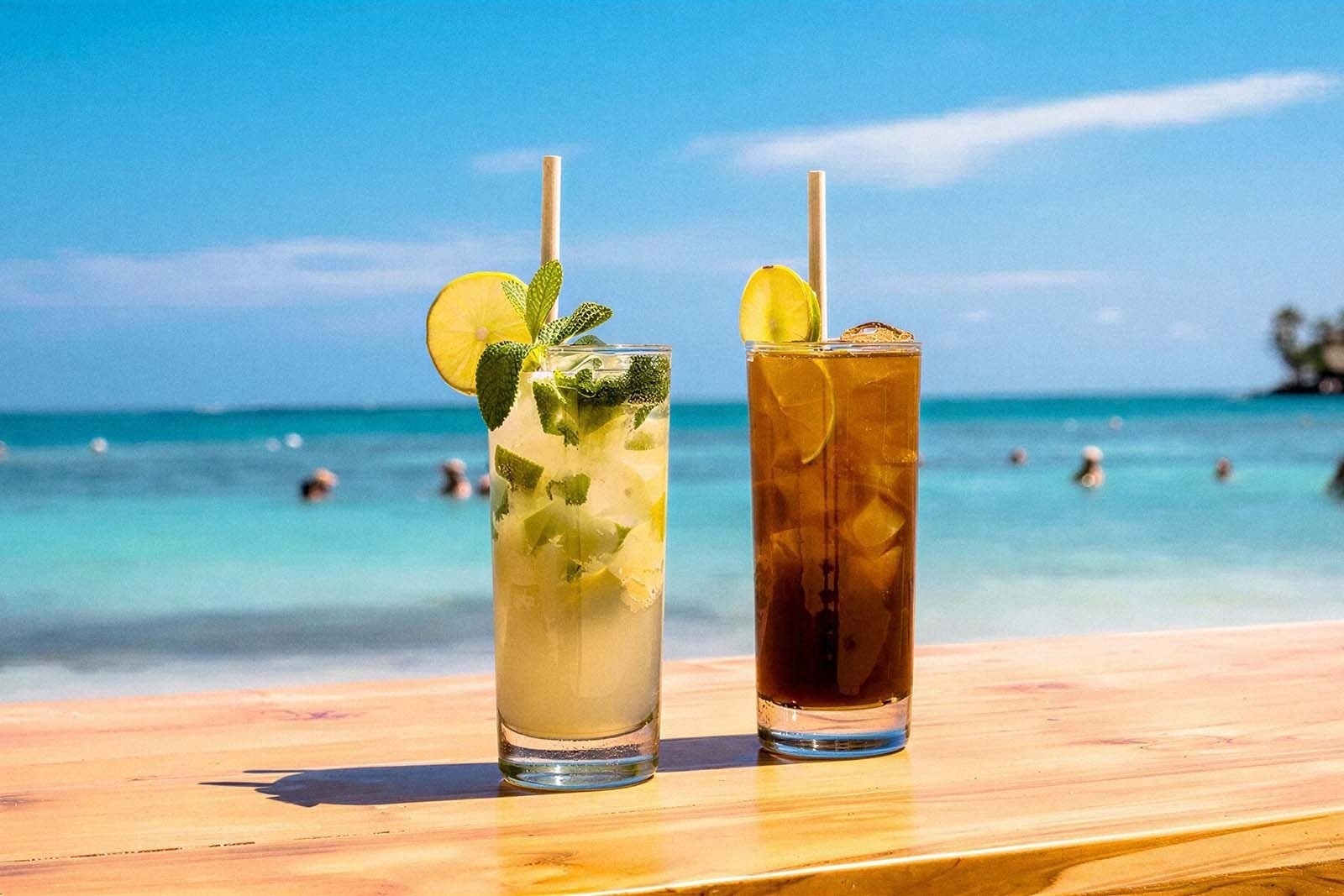 Hotel Rosario de Mar: Refreshing cocktails with ocean views