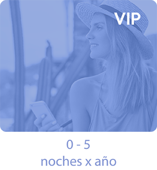 VIP Tequendama: Corporativa, mujer sonriente con sombrero y celular, 0-5 noches/año
