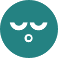 un icono de una cara sonriente en un círculo azul .
