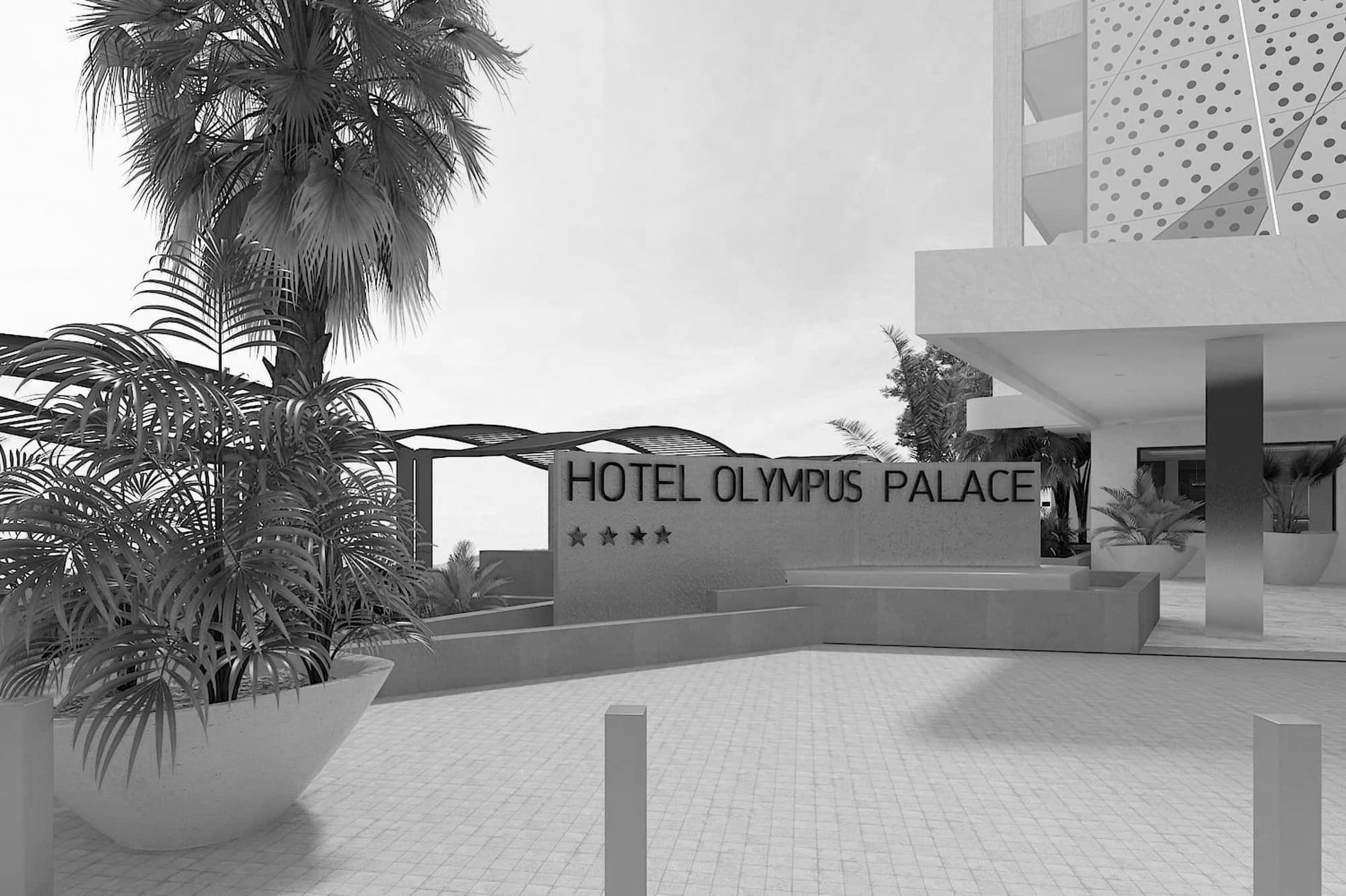 a rendering of the hotel olympus palace=s1900