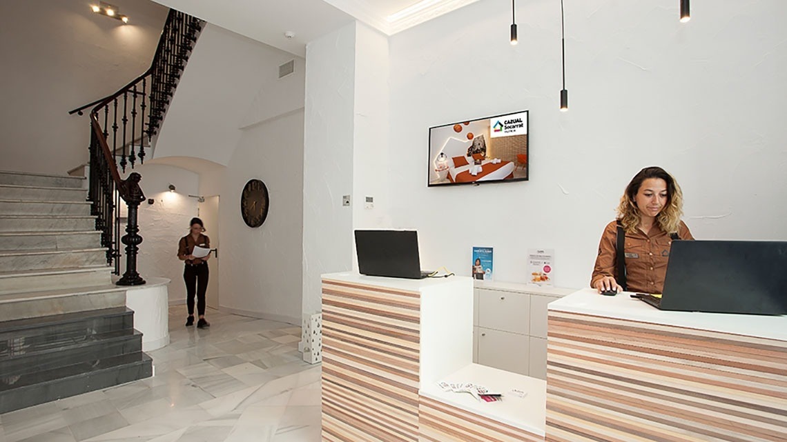 Reception at Casual Socarrat Valencia, only-adults hotel