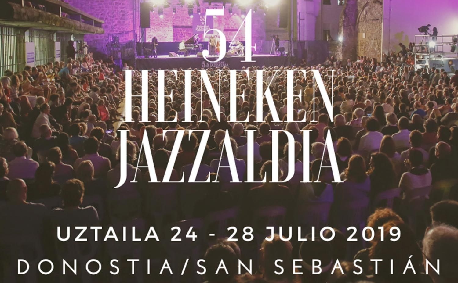 un cartel para el festival heineken jazzaldia en donostia